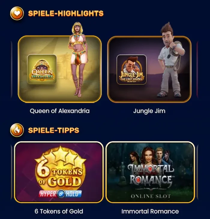 Yukon Gold Casino Spiele